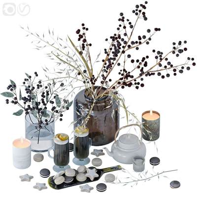 现代花瓶香薰蜡烛摆件-01